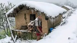 Best Life in A Himalayan Village During The Snowfall | Most Relaxing | Mountain Documentary Video \