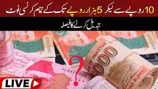 🔴 LIVE 🔴: SBP considering replacing old currency: governor