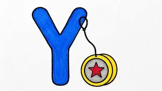 Y for YoYo 🪀 | Alphabet Drawing for Kids | Easy & Cute Art