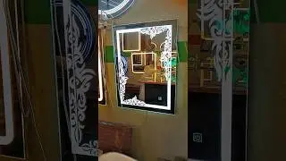 led light Touch mirror #ledmirror #beelight18 #sensormirror