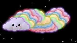Baby Bear | Neon Cloud Dreams | Colorful Sensory Visuals to Stimulate Baby's Imagination