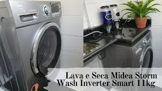 Lava e Seca Midea 11kg Storm Wash LSD11X1 Inverter Grafite Metálico | VALE A PENA?