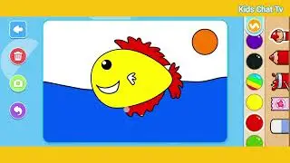 Fish 🐠 Drawing Video By Kids Chat Tv
