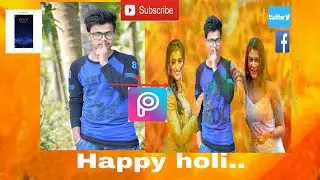 Happy Holi Photo Editing 2018 // New Holi Special/