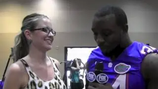 UF's Lerentee McCray with Kristen Ledlow
