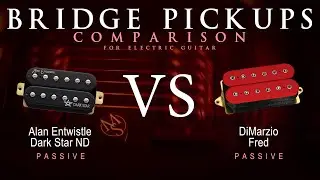 Alan Entwistle DARK STAR ND vs DiMarzio FRED - Bridge Guitar Pickup Comparison Tone Demo