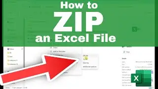 How to ZIP (Compress) an Excel File (EASY!)