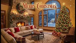 Merry Christmas! 🎄 Peaceful Christmas Ambience 🔥 Instrumental Christmas Music for Sleep, Study