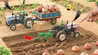 diy tractor modern plough machine onion farming science project @Weldux