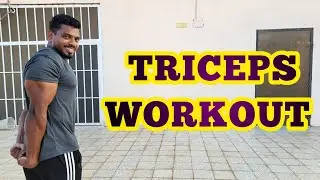 How To Build Your Triceps With Dumbbells ONLY (4 Best Exercises!)|in tamil|at home