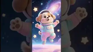 Space Dance Dog Is Floating 🐶🚀✨ #cutedog #cute #cartoondog #funny #dogshorts #cartoonpets