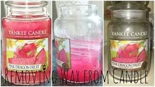 How to Remove Wax from a Candle Jar | DramaticMACvlogs