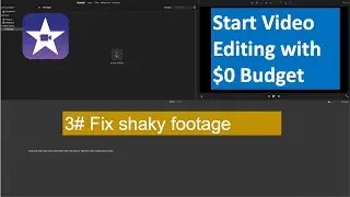 Fix and reduce shaking in footage using iMovie