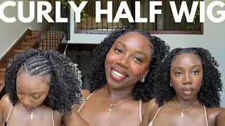 I SEE HAIR HALF WIG | CURLY FLIP OVER | FULANI BRAIDS | FLAT TWIST | SUMMER STYLE | Lindiorslife