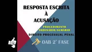 Resposta à Acusação (modelo prático) - Processo Penal