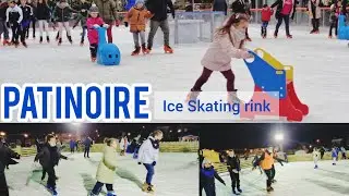 Ice skating rink || La Patinoire à Paris || Marché de noël