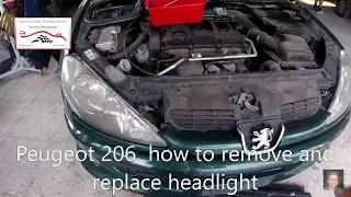 Peugeot 206   how to remove and replace headlight
