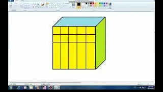 How make  to 3D Cube / Rubik's cube / Cube in Ms 🎨 paint 🖌️ / in Computer 🗄️🖥️