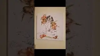 I found thislovable spaniel dog print online andsimply fell head over heels in love withit#fyp#fypシ