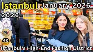 Istanbul Luxury Life 2026: Nişantaşı & Abdi İpekçi Street Walking Tour | 4K HDR