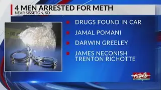 4 arrested with meth during Roberts County traffic stop