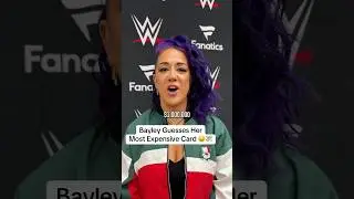Bayley guesses the price of her MOST EXPENSIVE WWE trading card!! 🤔💸