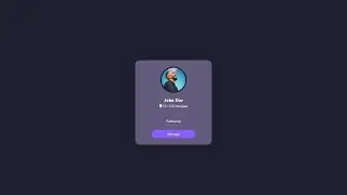 Amazing Profile Card Using Only HTML & CSS
