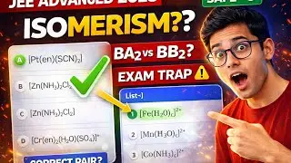 JEE Advanced 2023 | Isomerism in Pt(NH₃)₂Br₂ | EXAM TRAP | SAFE +5