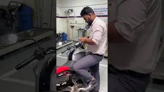 TVS Apache 160 4V First Service 🤟🫡 #shorts #trending #minivlog #ashortaday