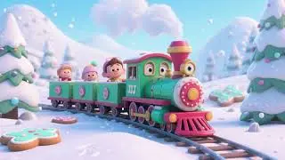 JJ&rsquo;s Sugar Cookie Train Ride Through the Frosty Land | Nursery Rhymes & Kids Songs ❄️