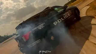 HPD EVOC instructor incredible drifting/driving skills at Houston Police Academy |4K FPV Drone Video