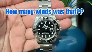 How many winds does it take to bring the Rolex Submariner back to life?