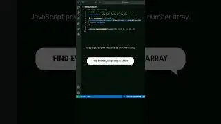 Interview question: Find even number from array. #js #frontend #javascriptinterview#javascript#array