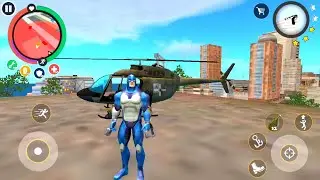 Zeus fist power with helicopter rope hero military camp | Rope hero vice town new game | Games on