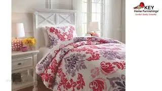 Ashley Ventress 2 Piece Twin Comforter Set Q777001T | KEY Home