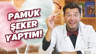 🎉 Kendi Pamuk Şekerimizi Yapıyoruz! 🍭 Evde Deneyebilirsiniz!