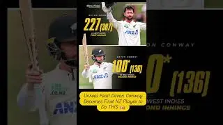 HISTORY CREATED! Devon Conway Scripts Record Books in Test Cricket 🔥#shorts #ytshorts