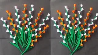 DIY Independence Day Craft Ideas/ Tricolour Craft ideas/ Paper Flower Making/Tricolour Flower Making