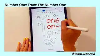 Number One: Trace The Number One 🍎✏️ #numberrecognition #finemotorskills