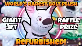 I restored a GIANT raffle prize Bolt plush!
