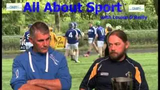 Louise O'Reilly talks to Cootehill Hurling Champions  and takes the Ice Bucket Challenge Live on Air