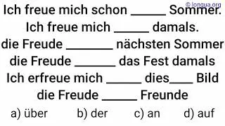 #deutschlernen, Verb mit Pr&auml;position, sich freuen auf, &uuml;ber, Freude auf, &uuml;ber, sich erfreuen, Akkus