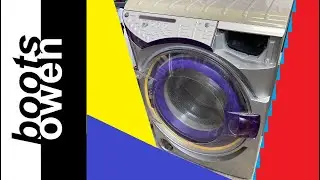 Test wash Dyson CR01: cotton 30: fault 13 and test spin: unbalanced load. Dyson Contrarotator