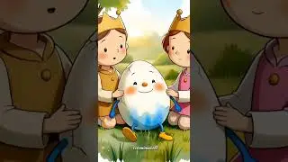 Humpty Dumpty Sat on a Wall 🥚 | Kids Story Cartoon | Nursery Rhyme Animation #shorts #nurseryrhymes