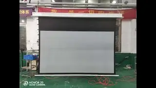 XY screen HCL1 series Inceiling motorized projector screen installation guide video