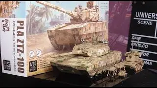 Модель боевого танка Border BN-001 1/35 PLA ZTZ-100 MBT с беспилотным летательным аппаратом ZRY22...