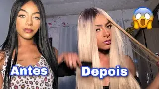 FIQUEI LOIRA EM CASA!! (Lace front) ♥️