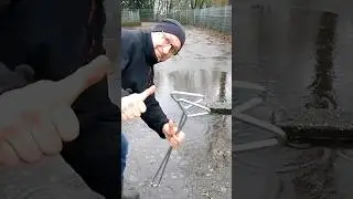 S#026-1  Unclogging a storm drain after rain in Germany, #shorts