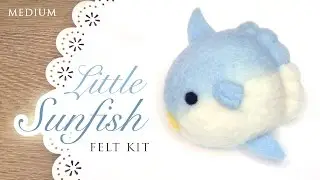 DIY Kawaii Sunfish - ASMR Needlefelting Tutorial