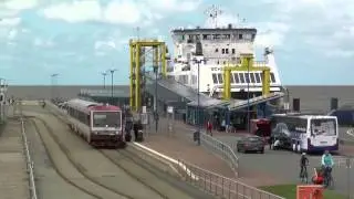 Eisenbahn und Fähren im Umsteigeverkehr der neg